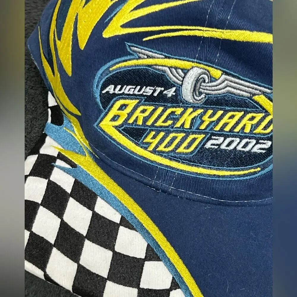 Vintage 2002 Brickyard 400 Strapback Hat Nascar Top of the World Limited Edition